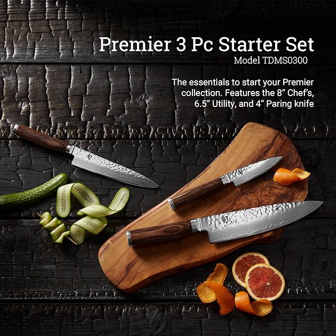 Shun Premier 3 Pc Starter Knife Boxed Set