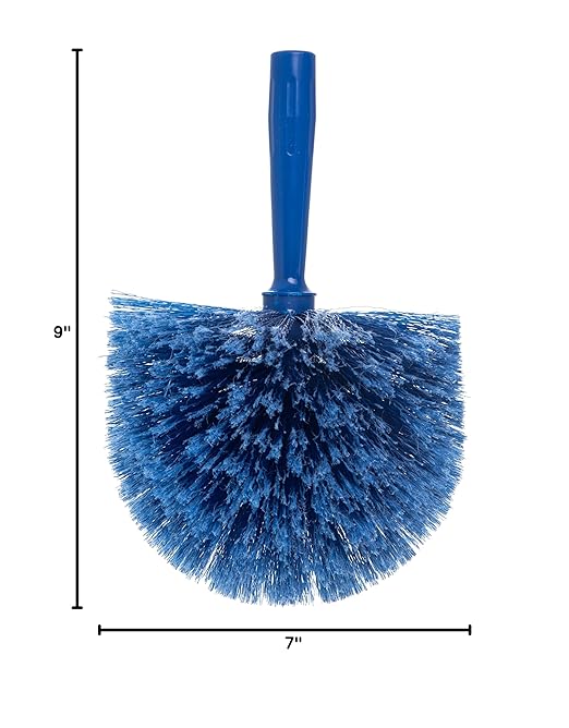 SPARTA Flo-Pac Rounded Duster Cleaning Duster with Electrostatically Charged Bristles for Cleaning, 9 X 7 X 7 Inches, Blue