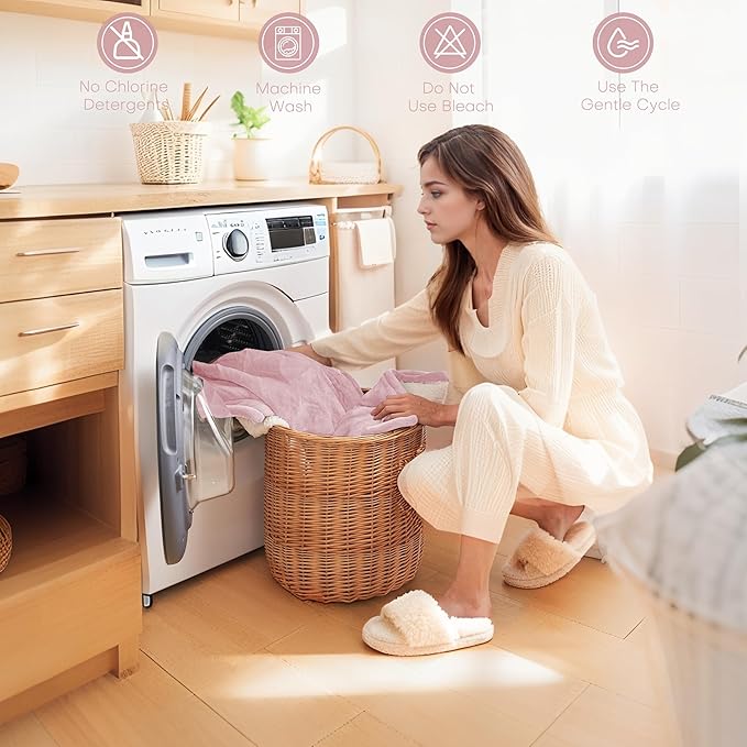 Electric Heated Blanket Full Size 72"x84" - Flannel & Sherpa Fabric Dual-Sided, 6 Heat Settings & 1-10 Hours Auto Off, Soft & Cozy Warming Throw for Home, Office, or Bed, Machine Washable, Light Pink