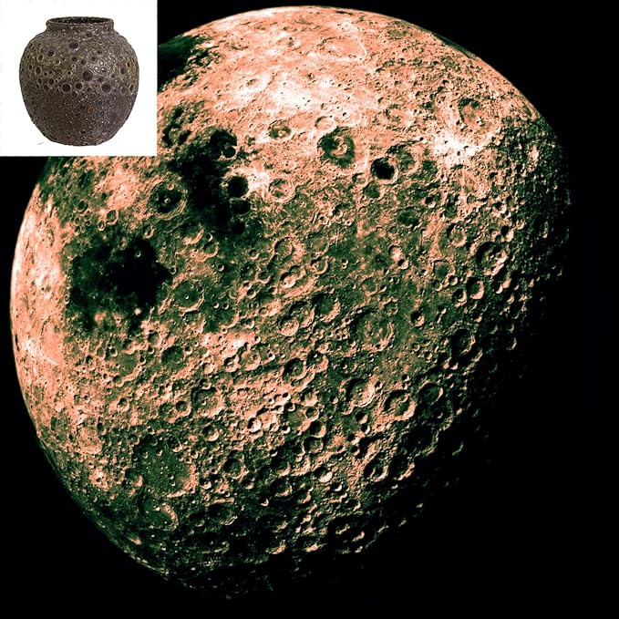 Rustic Pottery Ceramic Vase - Vintage Farmhouse Style Decor, White Grid Ceramic Vases for Home Decor, Modern Farmhouse Decor (Black and brown)