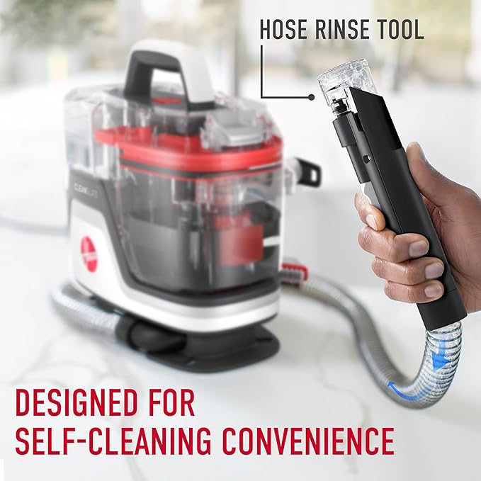 Hoover CleanSlate Plus Portable Carpet + Upholstery Spot Cleaner Machine, Powerful Suction with Versatile Tools, Pet Stain Remover, Car and Auto Detailer, Pair with Hoover Carpet Cleaner Solution