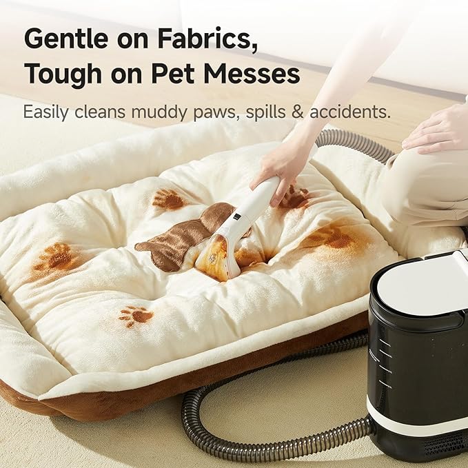 uwant Portable Carpet Cleaner 18Kpa Powerful Suction Spot Upholstery Cleaner for Deep Cleaning Self-Cleaning Carpet Cleaner Machine with Exclusive Specialty Tools for Pets (Pro 18Kpa)