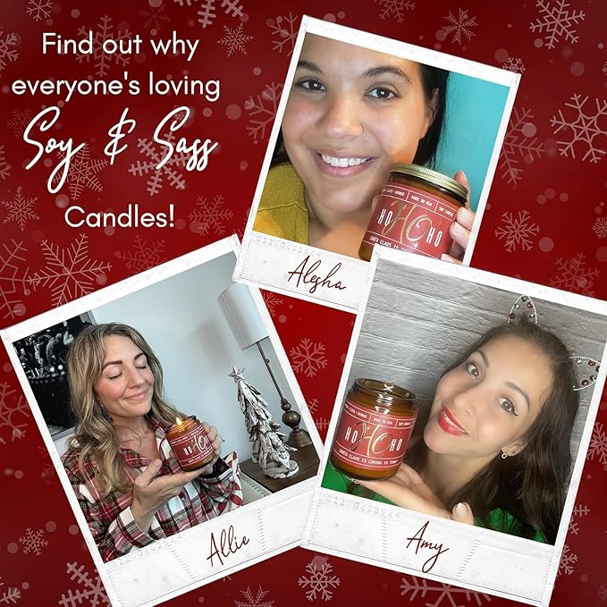 Winter Candle, Christmas Candles Scented - w/Orange, Cinnamon & Vanilla - Infused with Essential Oils I Winter Candles I 9oz, 50Hr, Made in USA