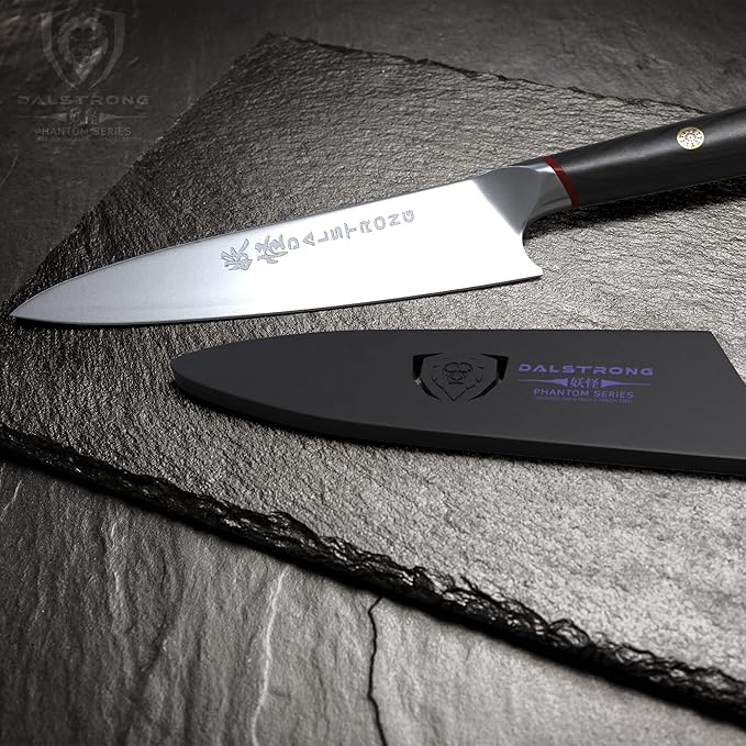 Dalstrong Chef Knife - 8 inch - Phantom Series - Japanese High-Carbon AUS8 Steel Kitchen Knife - Pakkawood Handle - Cooking Knife - Razor Sharp Chef's Knife - Sheath Included