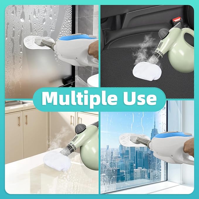 10 Pack Microfiber Cloth for Handheld Steam Shot, Steam Cleaner Accessories, Reusable Washable Steam Mop Pads Compatible with Bissell Steam Shot, Wagner, McCulloch