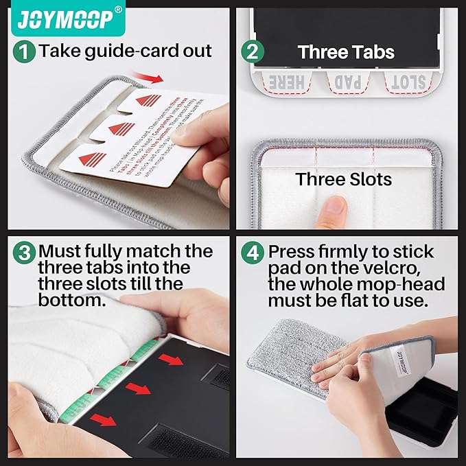 JOYMOOP White Flat Mop & Bucket with 1 Microfiber Pad, 12 Disposable Toilet Brushes, Stainless Steel Toilet Brush and Holder Set, Multi-Functional Cleaner for Floors, Windows, and Toilets