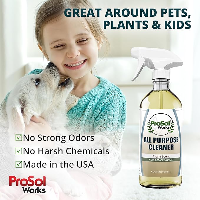 All Purpose Cleaner Cleaning Spray 16 oz - Multi Surface Cleaner Use to Clean Counters, Wood, Stone, Tile, Fabric, Tub & Appliances Revealing Natural Shine & Refreshing Scent