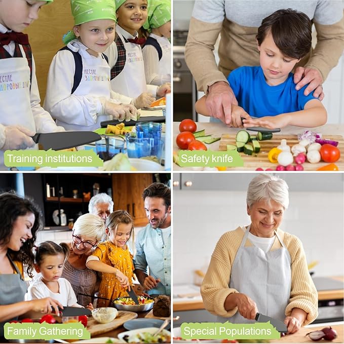 Nylon Knife Kitchen Plastic Knife for Real Cooking and Cutting Pizza, Cakes, Bread, Fruits, Veggies Durable Nylon Kitchen Knife for Kids, Kaizen Chef Knife, Kitchen Knife for Professional Use