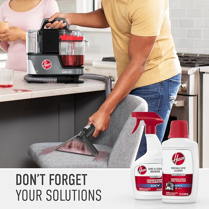 Hoover ONEPWR CleanSlate Cordless Portable Carpet + Upholstery Spot Cleaner Machine, Powerful Suction, Versatile Tools, Car and Auto Detailer, Pair with Hoover Spot & Upholstery Cleaner Solution