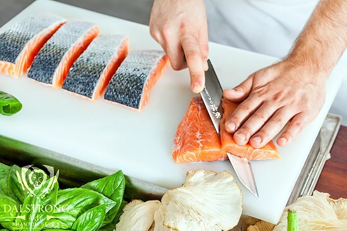 Dalstrong Kiritsuke Chef Knife - 9.5 inch - Phantom Series - Japanese High-Carbon AUS8 Steel Kitchen Knife - Pakkawood Handle Kitchen Knife - Asian Cooking Knife - Sheath Included
