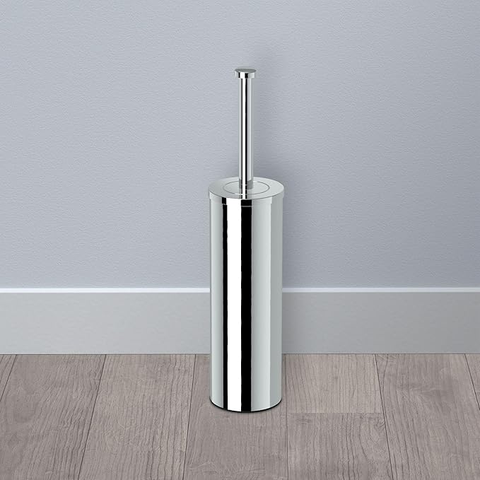 Gatco 1481 Latitude II Slender Toilet Brush Holder, Chrome