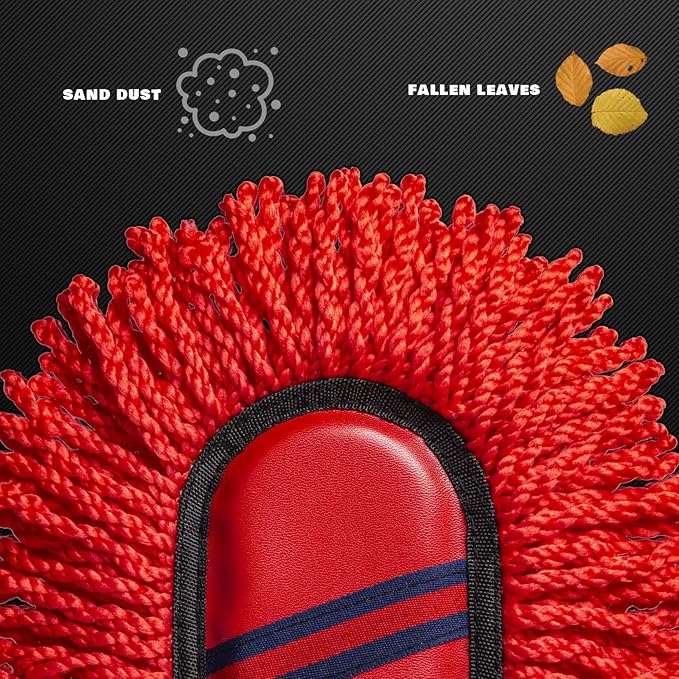 Soft Microfiber Car Duster Exterior Scratch Free Multipurpose Duster with Extendable Handle Duster for Car, Truck, SUV, RV and Motorcycle