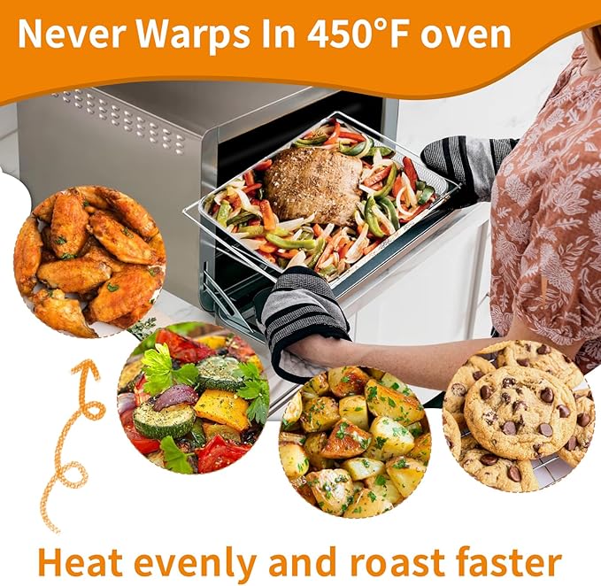 Air Fryer Oven Basket Replacement Baking Trays for Ninja Foodi DT251 DT201 Series Air Fryer Oven, Mesh Basket,Air Fryer Accessories for Ninja Foodi 10-in-1 Smart XL Air Fry Oven