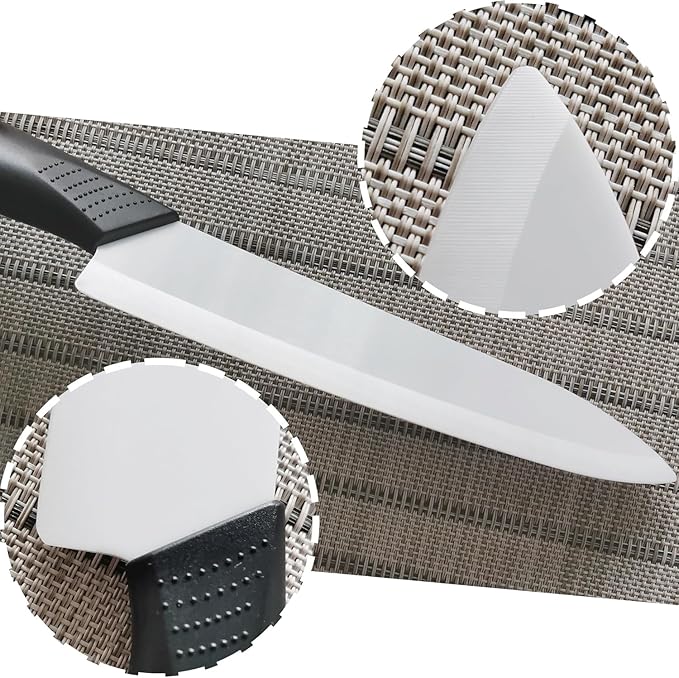 Ceramic Knife - 6 inch Chef's Knife - Light, Precise, Sharp Ceramic Kitchen Knife with Sheath Cover