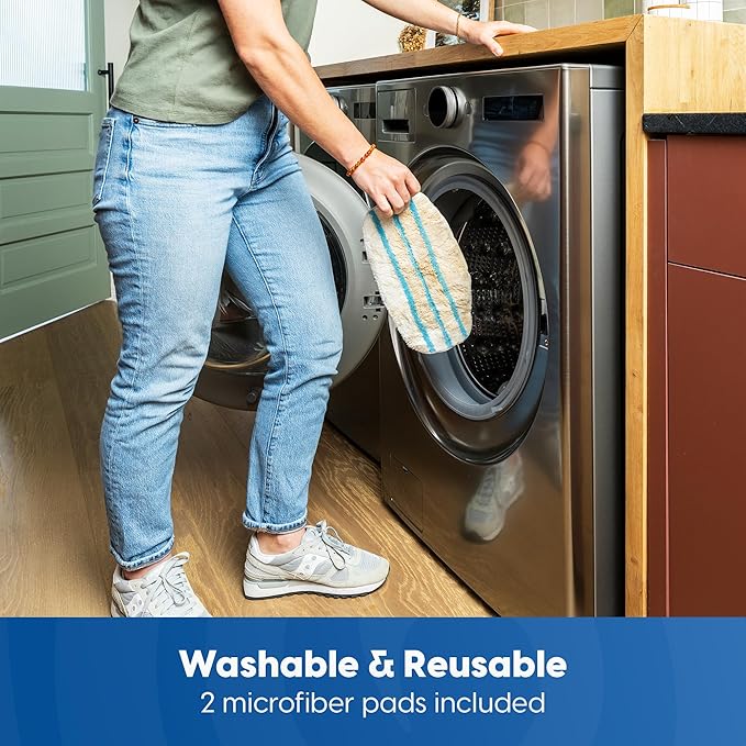 Vacmaster SMF1501 2-in-1 Steam Mop for Floor Cleaning with Detachable Handheld Steamer, Quick-Heating & Lightweight for Hard Floors, Carpets, Tiles and Upholstery