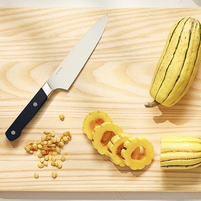 Misen 6.8" Chef Knife – High Carbon Japanese AUS-10 Stainless Steel – Hybrid German & Japanese Blade – Precision Kitchen Knife for Professionals & Home Cooks – Ultimate Cutting Performance - Black