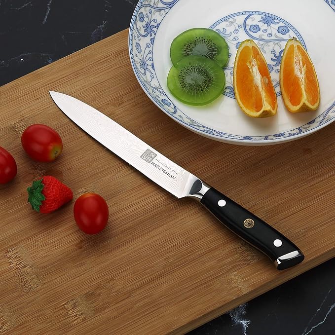 Qin Dynasty Series Universal knife Vegetable Cleaver Kitchen Knives Pro Kitchen Knife 6 Inch High Carbon German Stainless Steel Japanese Chef's knife with Ergonomic Handle