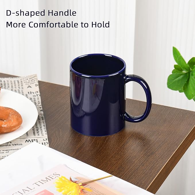 12oz coffee mug set of 6 Coffee Mugs for Coffee, Tea, Cocoa, Milk(cobalto)