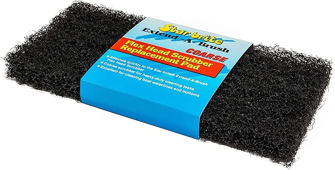 STAR BRITE Flexible Head Scrubber Replacement (Coarse) (Black) (040127)