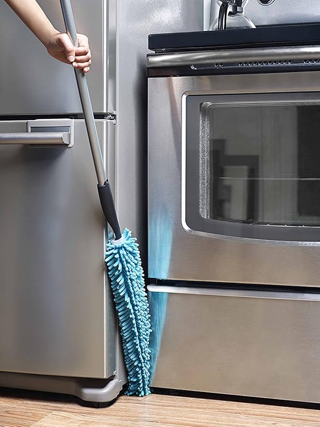 Fuller Brush Bendable Microfiber Extending Duster - Bending Micro Fiber Dust Cleaner w/Long Handle for Home Cleaning & Dusting - Flexible Head for Web Free TV, Ceiling & Furniture