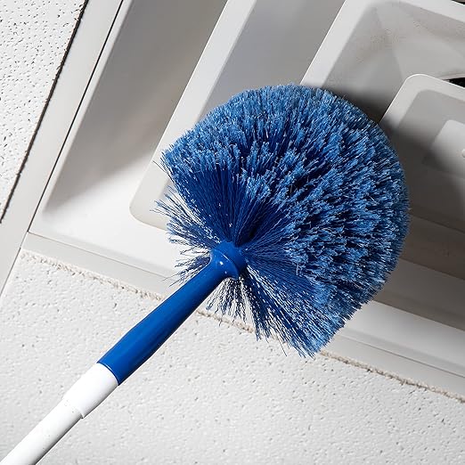 SPARTA Flo-Pac Rounded Duster Cleaning Duster with Electrostatically Charged Bristles for Cleaning, 9 X 7 X 7 Inches, Blue, (Pack of 12)