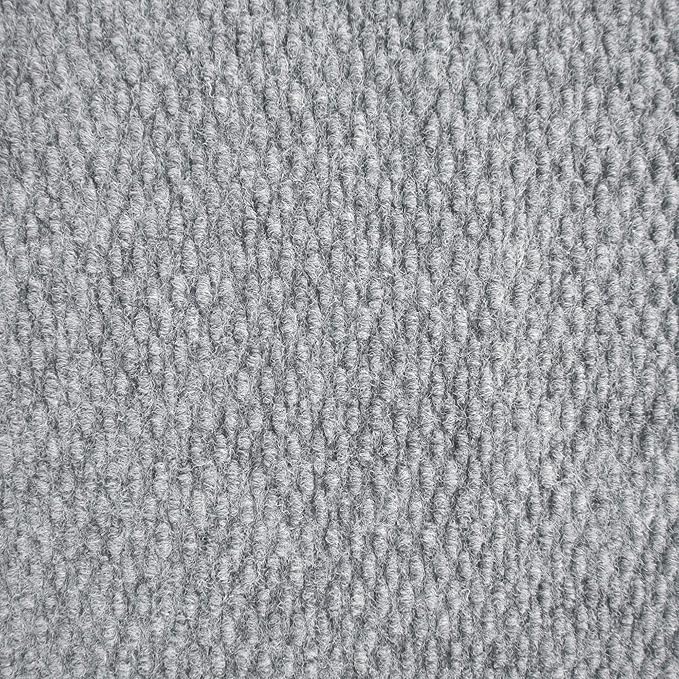 iCustomRug Hallway Runner Rug – 4x10ft Grey, Indoor/Outdoor, Non-Slip Rubber Backing, Low-Profile All-Weather Carpet, Non-Shedding & Easy Care, Entryway Mat Ideal for High Traffic Areas