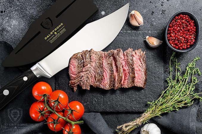 Dalstrong Barong Chef Knife - 7 inch - Gladiator Series Elite - Razor Sharp Kitchen Knife - Forged High Carbon German Steel - Full Tang Cooking Knife Gift - w/Sheath - Chef's Knife - NSF Certified