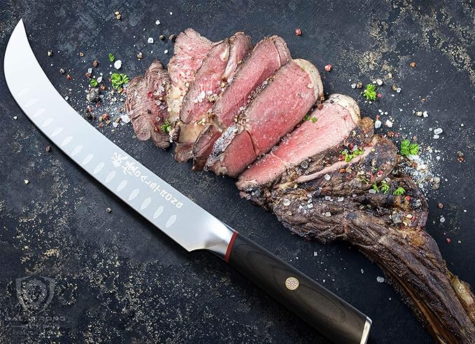 Dalstrong Butcher Knife - 10 inch - Phantom Series - Japanese High-Carbon AUS8 Steel - Pakkawood Handle - Breaking Knife - Heavy Duty Kitchen Knife BBQ - Sheath Included