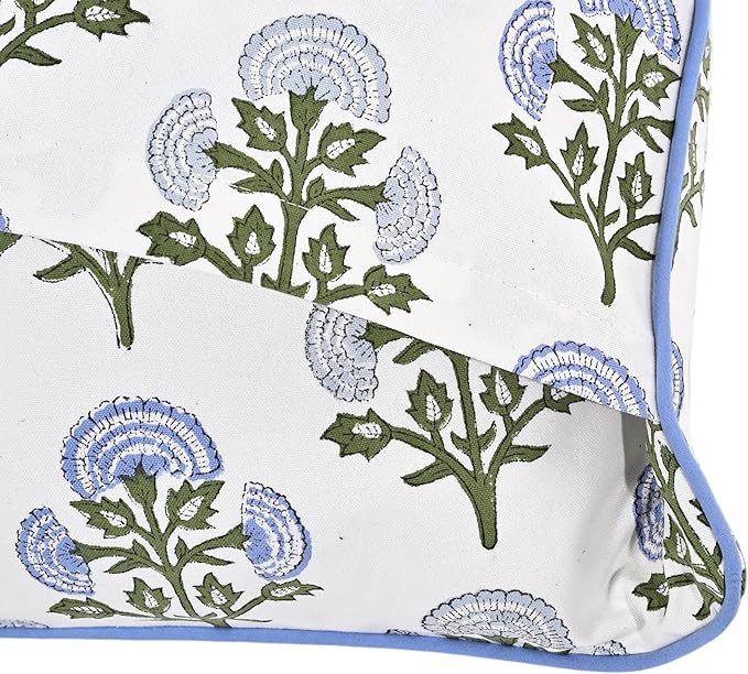Ridhi Modern Farmhouse Pillow Covers Decorative Cotton Throw Pillow Covers Set of 2 Taupe Cushion Covers with Piping for Couch Sofa Bed Living Room Spring Home Decor 24x24