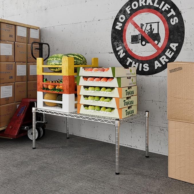 18" Deep x 36" Wide x 14" Height Wire Shelving Kit | 1-Tier | NSF Commercial Storage Rack Unit