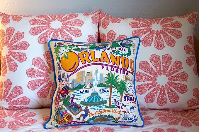 Catstudio Orlando Embroidered Decorative Throw Pillow