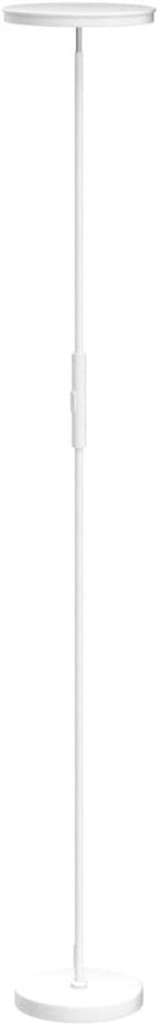 JOOFO Floor Lamp,30W/2400LM Sky LED Modern Torchiere 3 Color Temperatures Super Bright -Tall Standing Pole Light with Remote & Touch Control for Living Room,Bed Room,Office (Pearl White)