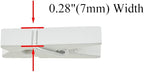 HAHIYO White Wooden Clothes Pins Clothespins Small Do NOT Fall Apart 1.38 inches Length 50 Pack Sturdy Strong Springs No Rust No Discoloration for Laundry Bathroom DIY Craft Photos Food Opened Bags