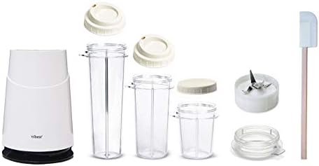 Tribest PB-410WH-A Personal Blender II, Small Blender for Shakes and Smoothies with Portable Blender Cups, White