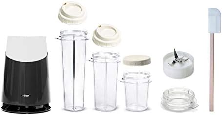 Tribest PB-410GY-A Personal Blender II, Mason Jar Ready Basic Pack Blender, Gray