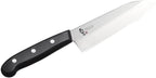 Japanese Chef Knife, 6" Small Santoku by Enzo, Hand Forged, Tsubame Sanjyo Stainless Steel, Light Weight and Versatile, Wear/Corrosion Resistance, 10.6" Total Length