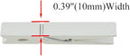 HAHIYO White Wooden Clothes Pins Clothespins Wide Do NOT Fall Apart 2.87 inches Length 16 Pack Sturdy Strong Springs No Rust No Discoloration for Laundry Bathroom DIY Craft Photos Food Opened Bags