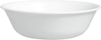Corelle Vitrelle 4-Pieces 18-Oz Soup/Cereal Bowls Chip & Crack Resistant Glass Dinnerware Set Bowls, Winter Frost White (Pack of 4)