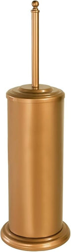 DOWRY Anti-Hand Off Toilet Plunger with Holder for Bathroom,Powerful Efficient Force Suction Cup,Heavy Duty, Deep Cleaning, Gold Brushed