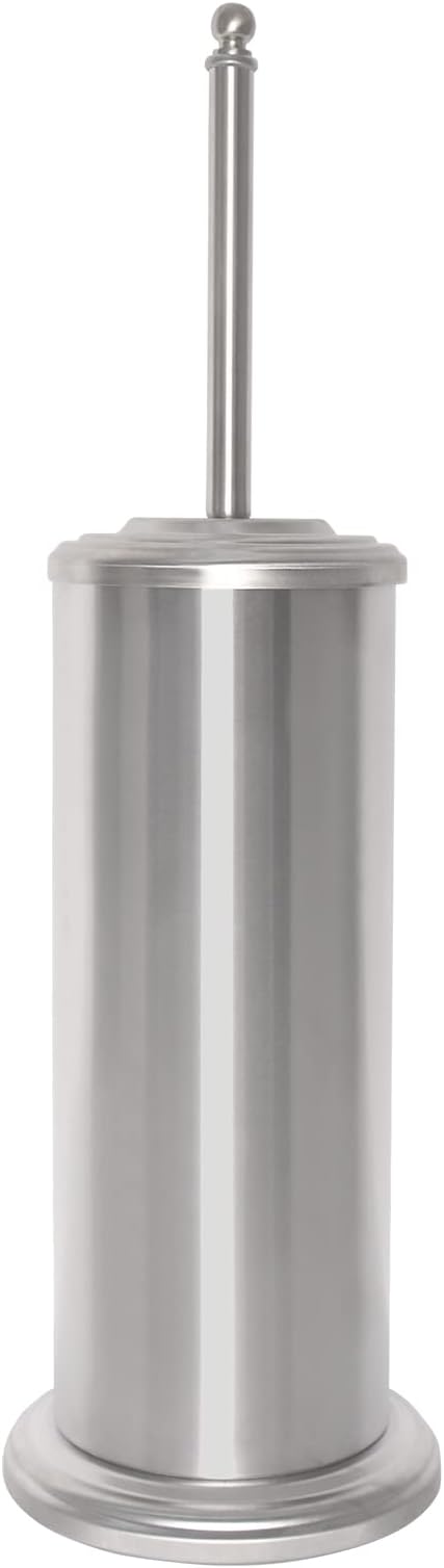 DOWRY Anti-Hand Off Toilet Plunger with Holder for Bathroom,Powerful Efficient Force Suction Cup,Heavy Duty, Deep Cleaning, Nickel