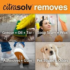 Citra Solv Concentrated Household Cleaner & Degreaser -Valencia Orange Scent 8 fl oz Safe, Effective, and Versatile Cleaning Solution, Natural Ingredients Non Toxic,Biodegradable, Made in USA (12)