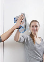 Unger 12” x 12” Microfiber Cloth Variety Set, 3 Pack, All-Purpose Cleaning Towels for Glass and Mirrors, Scrubbing Cloths, Reusable Cleaner Supplies for Wet and Dry Surfaces