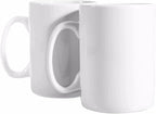 30oz Super Large Ceramic Coffee Mugs Large Handles Set of 2 (White)