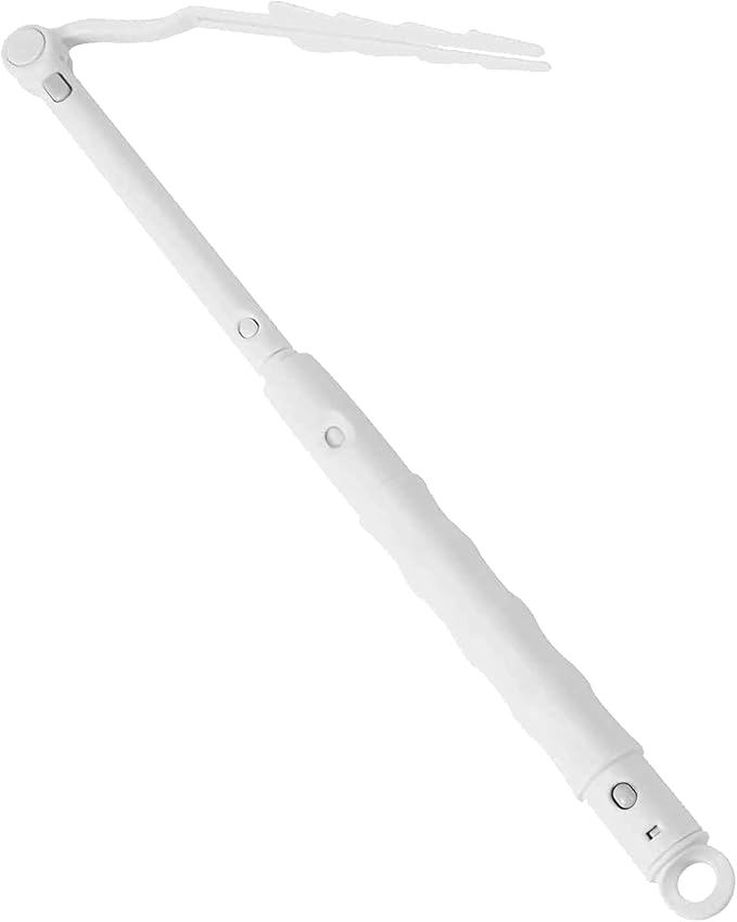 White Replacement Handles Compatible with Swiffer Duster Refill, Extended Handle, Adjustable Length Removal Duty Duster Refills Handles Only Telescopic Extended Pole