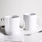 30oz Super Large Ceramic Coffee Mugs Large Handles Set of 2 (White)