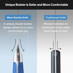 Misen 7.5" Santoku Knife - High Carbon Stainless Steel - Classic Japanese Chef Knife Design for Cutting, Slicing, and Chopping - Razor Sharp Japanese Style Kitchen Knife - Green