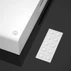 NIUBEE Acrylic Serving Tray 12x20 Inches -Spill Proof- White Decorative Tray Organiser for Ottoman Coffee Table Countertop with Handles