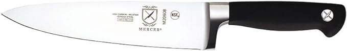 Mercer Culinary M20050 Genesis 6-Piece Wood / Glass Knife Block Set