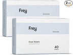 FREY Naturally Scented Dryer Sheets - Fabric Softener for Soft, Fresh & Clean Clothes (2-pack, Fragrance-free)