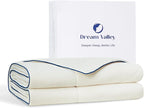 Dream Valley® Outlast ®Cooling Comforter, Throw Size, Breathable NASA-Grade Space Technology Blanket for Hot Sleepers Night Sweats, Q-Max > 0.45, Ivory, 60"x80"